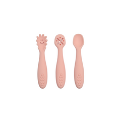 baby first utensils set | milkshake pink