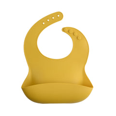 silicone bib | mustard