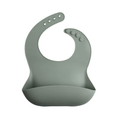 silicone bib | sage