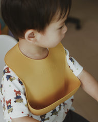 silicone bib | mustard