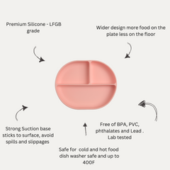 suction plate | milkshake pink