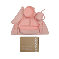 baby first dining kit | milkshake pink