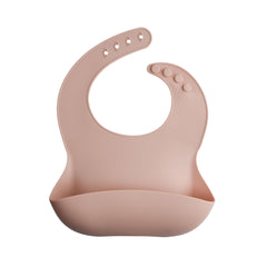 silicone bib | blush