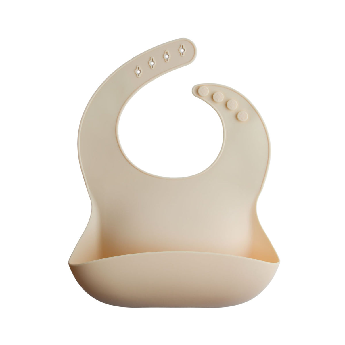silicone bib | ivory