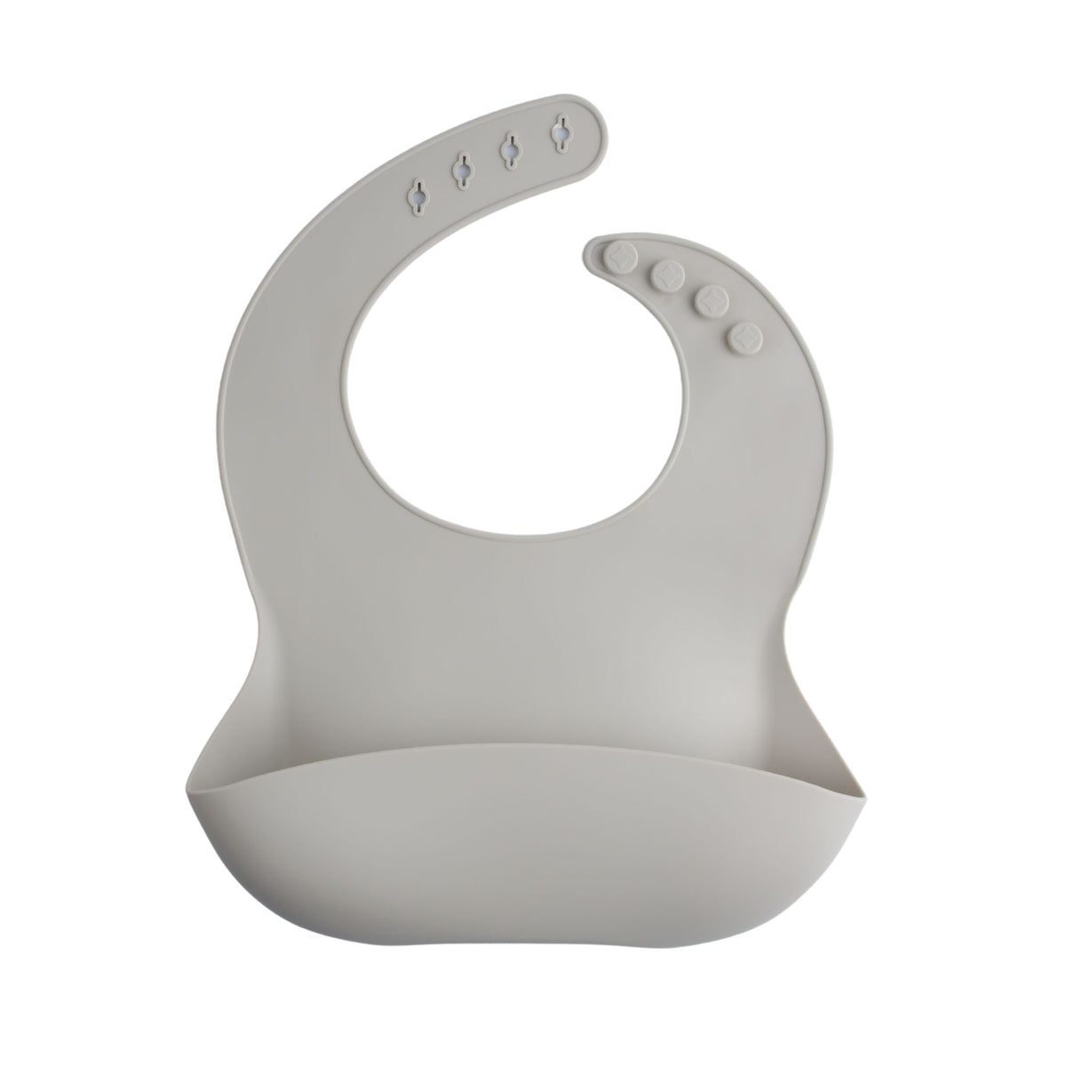 silicone bib | light grey