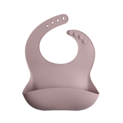 silicone bib | dusty lilac