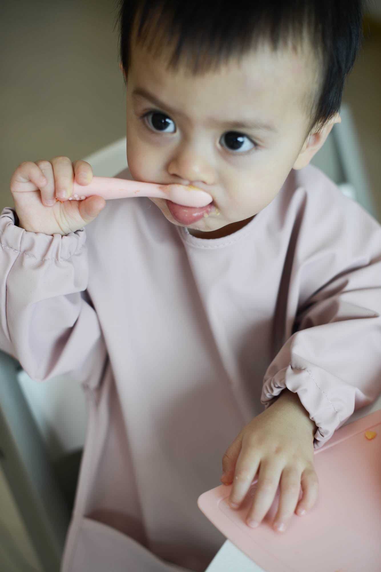 baby first utensils set | milkshake pink