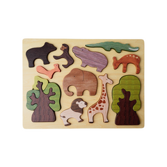 wooden animals puzzle